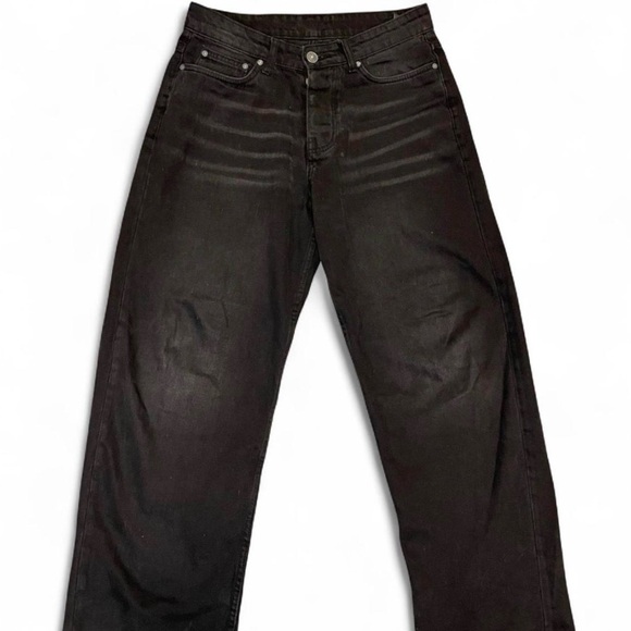 BoohooMAN Other - BoohooMAN Baggy Straight Leg Washed Black Jeans